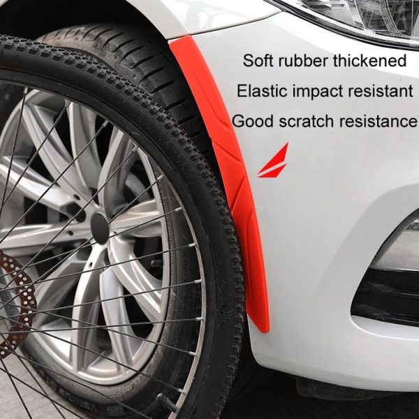 Bumper Wheel Eyebrow Silicone Universal Car Anti-collision Strip (7756 White) - Image 7