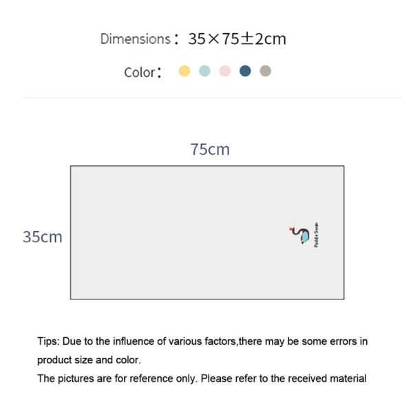 Coral Fleece Cartoon Embroidery Towel Kid Household Thickened Soft Absorbent Towel (Gray) - Image 9