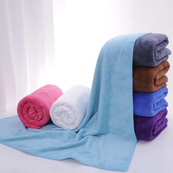 25x25cm Nano Thickened Large Bath Towel Hairdresser Beauty Salon Adult With Soft Absorbent Towel (White) - Image 2