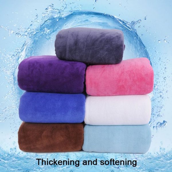 25x25cm Nano Thickened Large Bath Towel Hairdresser Beauty Salon Adult With Soft Absorbent Towel (White) - Image 6