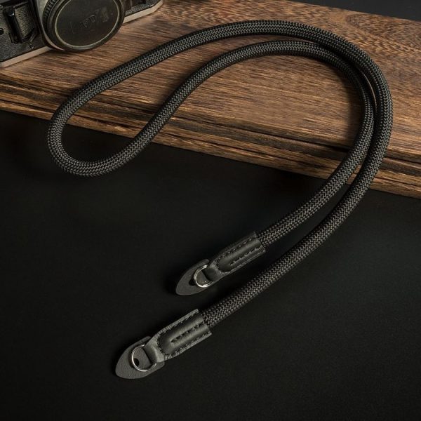 Climbing Rope Camera Strap SLR Camera Retro Wearable Shoulder Strap (Black) - Image 7