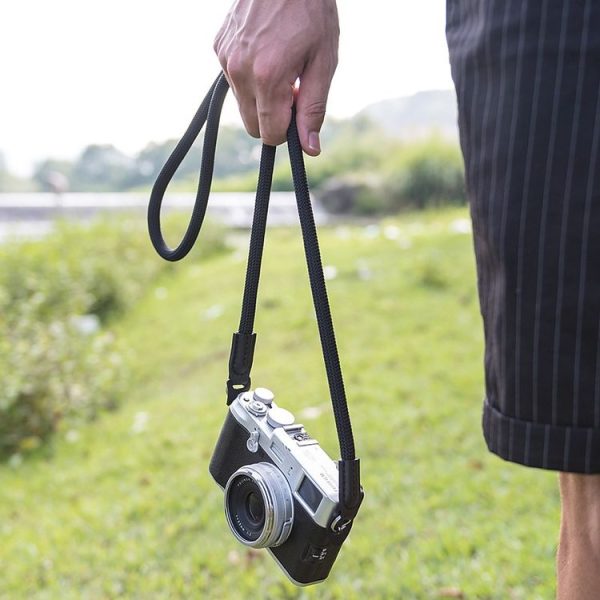 Climbing Rope Camera Strap SLR Camera Retro Wearable Shoulder Strap (Black) - Image 8