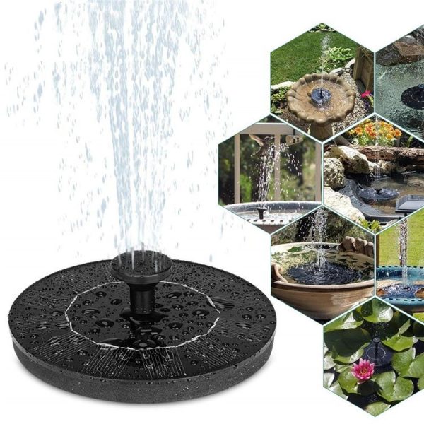 16cm Solar Water Fountain Pool Outdoor Bird Bath Solar Powered Fountain Floating Water - Image 2