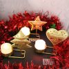 A Black Gold DH2303-03 Metal Retro Iron Art Candlesticks Ornament Table Candle Cup Decoration Props - Image 6