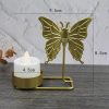 B Gold DH2303-03 Metal Retro Iron Art Candlesticks Ornament Table Candle Cup Decoration Props - Image 2