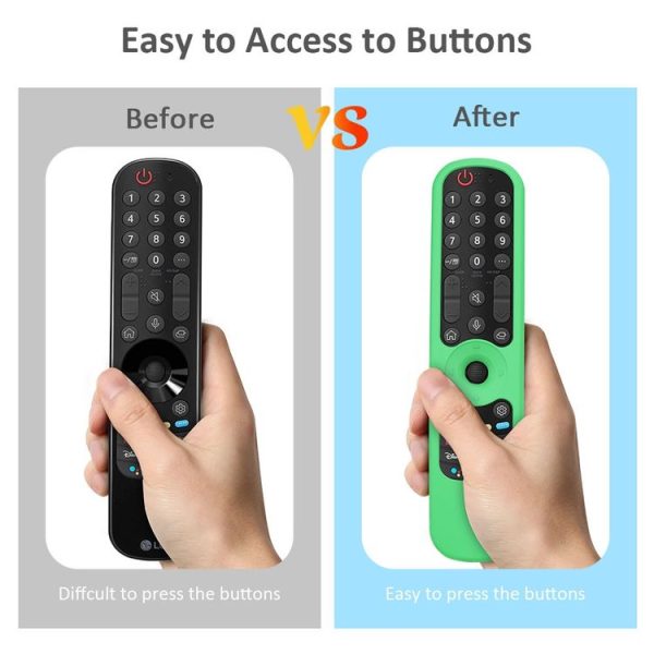 LG AN-MR21GC / AN-MR21N / AN-MR21GA TV Remote Control Silicone Case (Luminous Green) - Image 3