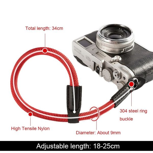 Climbing Rope Camera Wrist Strap SLR Camera Wear-resistant Bracelet (Light Brown) - Image 3