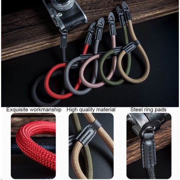 Climbing Rope Camera Wrist Strap SLR Camera Wear-resistant Bracelet (Light Brown) - Image 4