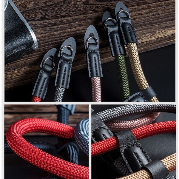 Climbing Rope Camera Wrist Strap SLR Camera Wear-resistant Bracelet (Light Brown) - Image 6