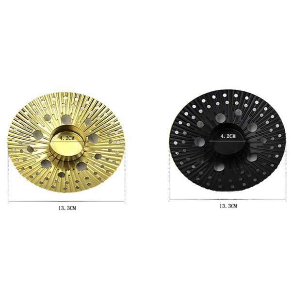 DH2303-07 Retro Hollow Iron Art Decorative Candle Holder Jewelry Storage Rack Shooting Props (Gold) - Image 3