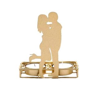 DH2206-03 Valentine Day Romantic Atmosphere Candle Holder Shooting Props Decorative Candlesticks (C)
