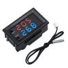 W2809 Digital Display Dual Display Thermostat Hatching Pet House Intelligent Waterproof NTC Temperature Control Instrument (Black) - Image 2