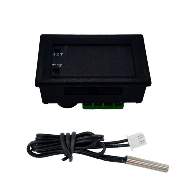 W2809 Digital Display Dual Display Thermostat Hatching Pet House Intelligent Waterproof NTC Temperature Control Instrument (Black) - Image 3