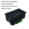 W2809 Digital Display Dual Display Thermostat Hatching Pet House Intelligent Waterproof NTC Temperature Control Instrument (Black) - Image 7