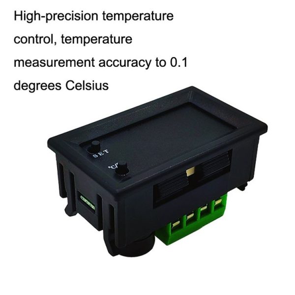 W2809 Digital Display Dual Display Thermostat Hatching Pet House Intelligent Waterproof NTC Temperature Control Instrument (Black) - Image 7