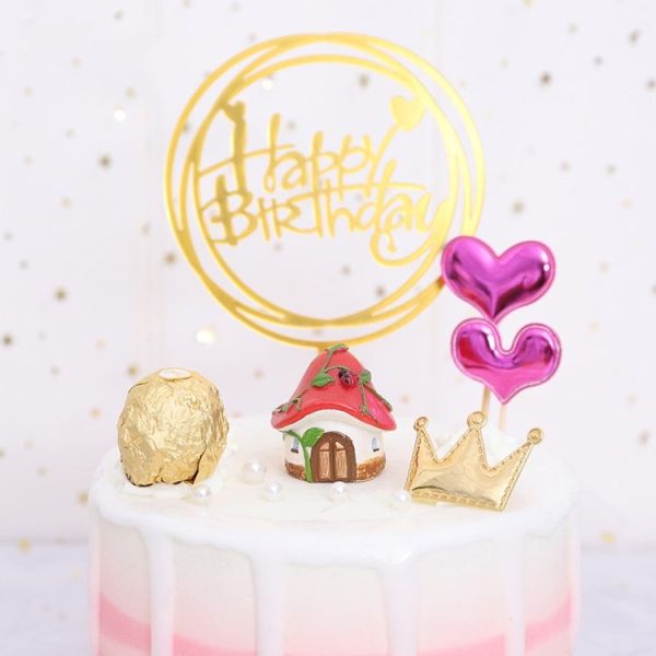 R3F1M0 Resin Cake Ornament Gardening Flower Pot Scene Matching Home Decoration (Pumpkin Room) - Image 6
