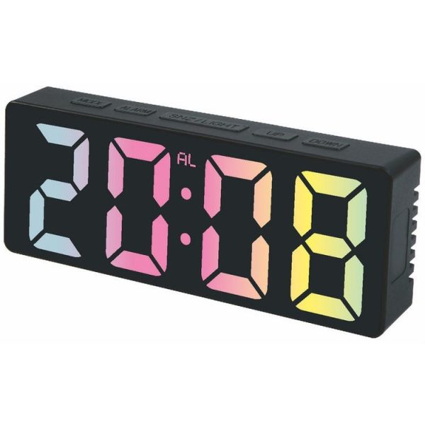 3806C LED Electronic Home Living Room Desktop Clock Perpetual Calendar Digital Tabletop Clock