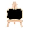 Small Party Shop Message Blackboard Ornaments Pine Tripod Decorative Message Board (Big Wave)