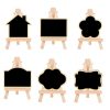 Small Party Shop Message Blackboard Ornaments Pine Tripod Decorative Message Board (Big Wave) - Image 2