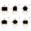 Small Party Shop Message Blackboard Ornaments Pine Tripod Decorative Message Board (Big Wave) - Image 3