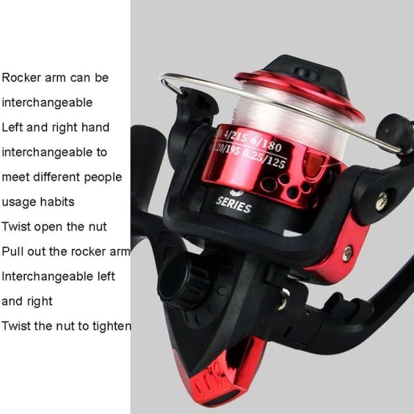YUMOSHI JL200 Spinning Reel With Line (Electroplated Blue) - Image 4