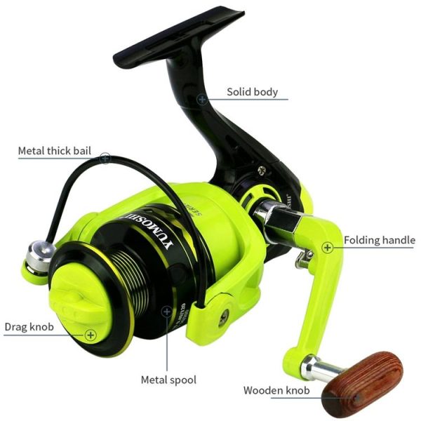 YUMOSHI OE2000 Spinning Wheel Metal Wire Cup Fishing Wheel - Image 5