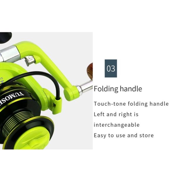 YUMOSHI OE2000 Spinning Wheel Metal Wire Cup Fishing Wheel - Image 8