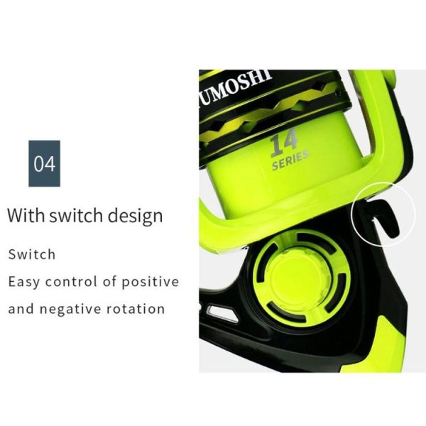YUMOSHI OE2000 Spinning Wheel Metal Wire Cup Fishing Wheel - Image 9