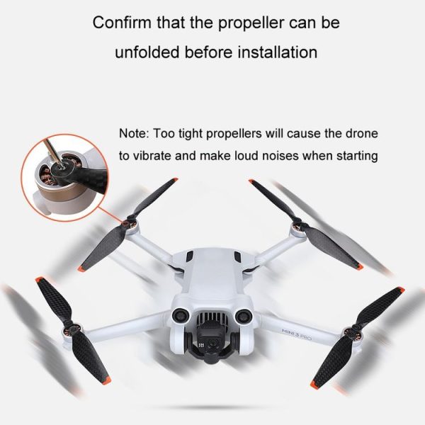 DJI Mavic Mini 3Pro RCSTQ Drone Carbon Fiber Flight Propellers 1pair - Image 7