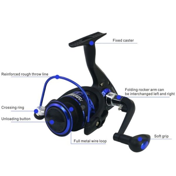 YUMOSHI BK1000 Fishing Reel Spinning Strong Metal Spool High Speed Sea Fish Reel - Image 4