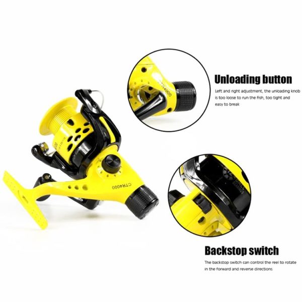 YUMOSHI CTR2000 Casting Rod Spinning Wheel Plastic Head Fishing Line Reel - Image 6