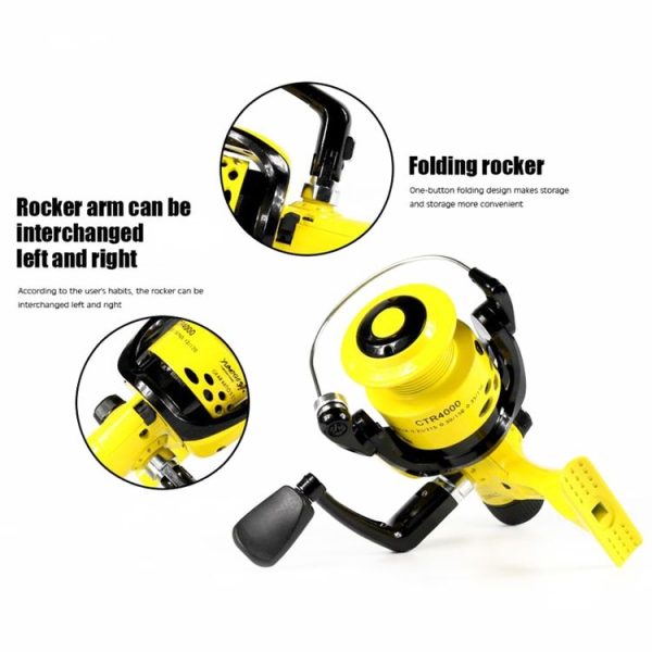 YUMOSHI CTR2000 Casting Rod Spinning Wheel Plastic Head Fishing Line Reel - Image 7