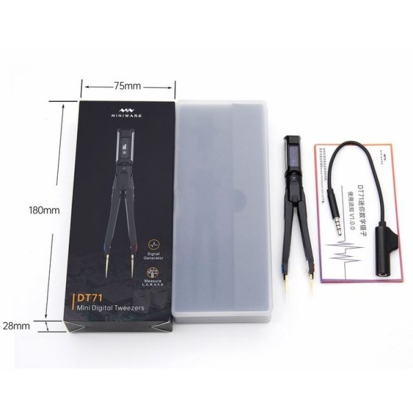 MINIWARE DT71 Measuring Digital Tweezers Signal Generator Multimeter - Image 4