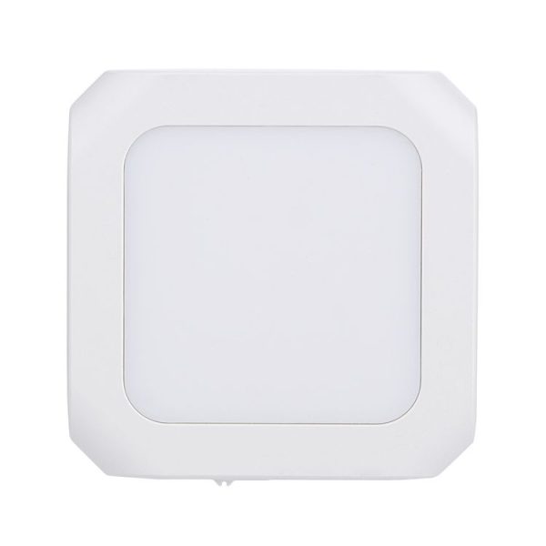 0.6W Stepless Dimming Induction Night Light Square Light Guide Plate Baby Night Light (EU PLug)