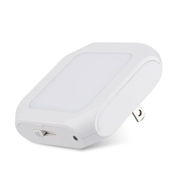 0.6W Stepless Dimming Induction Night Light Square Light Guide Plate Baby Night Light (EU PLug) - Image 4