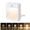 NL2101 Motion Sensor LED Night Light AC Plug Dimming Sleep Lights, Spec: Warm White EU Plug