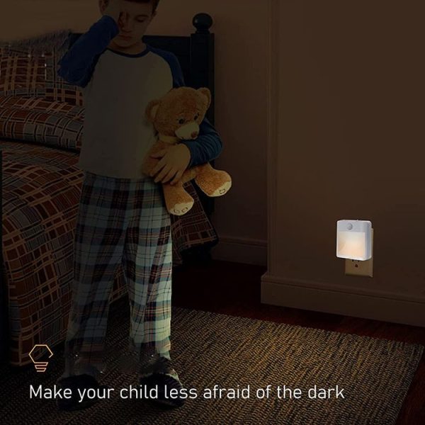 NL2101 Motion Sensor LED Night Light AC Plug Dimming Sleep Lights, Spec: Warm White EU Plug - Image 7