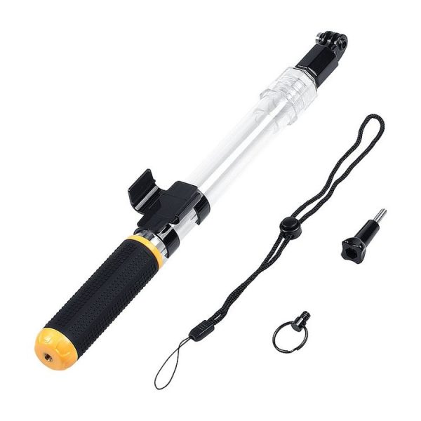 Transparent Retractable Selfie Stick Buoyancy Stick for Gopro Hero11 Black / HERO10 Black / HERO9 Black / HERO8 / HERO7 / 6 / 5 / 5 Session / 4 Session / 4 / 3+ / 3 / 2 / 1 - Image 3