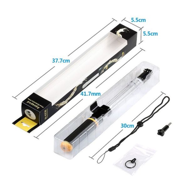 Transparent Retractable Selfie Stick Buoyancy Stick for Gopro Hero11 Black / HERO10 Black / HERO9 Black / HERO8 / HERO7 / 6 / 5 / 5 Session / 4 Session / 4 / 3+ / 3 / 2 / 1 - Image 6
