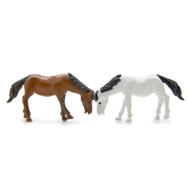 Horse Figure DIY Micro-landscape Landscaping Doll Desktop Decoration Ornaments (White) - Image 2