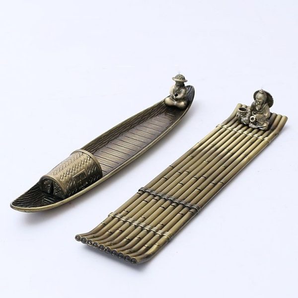 Fisherman Incense Stick Holder Insence Burner Ash Catcher Insense Stand (Fishing Boat) - Image 7