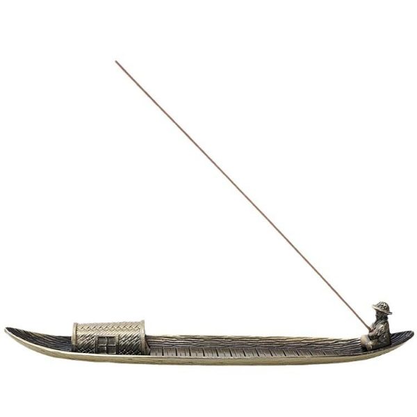 Fisherman Incense Stick Holder Insence Burner Ash Catcher Insense Stand (Fishing Boat) - Image 9