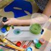 Oil Painting Brush Cleaner Tool with Water Container Paint Pen Washer GEN 1 Green - Image 6