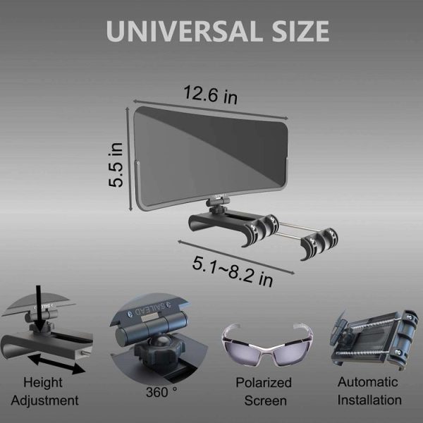 360 Degree Adjustable Car Driver Sun Visor, Color: Ordinary Board - Image 2