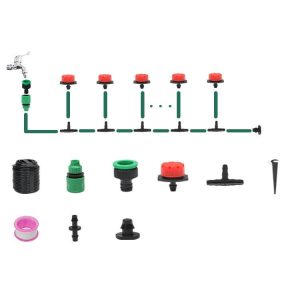 5m Kit Hose Drip Irrigation System Plant Watering Set 360 Degree Adjustable Drippers