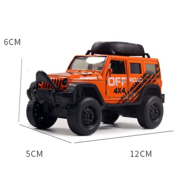 1: 36 Simulation Off-Road Alloy Car Model Double Open Door Children Toy Car (Modified Version Blue) - Image 3