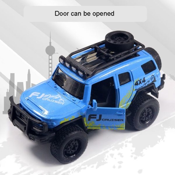 1: 36 Simulation Off-Road Alloy Car Model Double Open Door Children Toy Car (Modified Version Blue) - Image 4