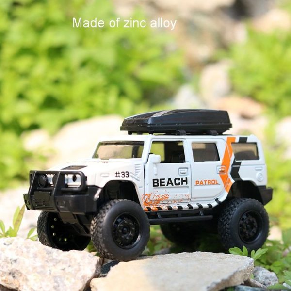 1: 36 Simulation Off-Road Alloy Car Model Double Open Door Children Toy Car (Modified Version Blue) - Image 6