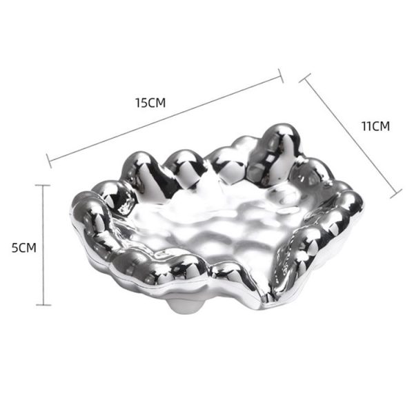 Electroplating Soap Box Fragrance Toilet Free Punch Drain Soap Holder (Golden) - Image 8