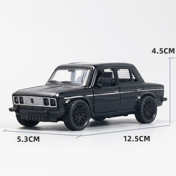 1: 36 Alloy Car Model Three Open Door Small Car Toys Cake Ornaments (Red) - Image 3